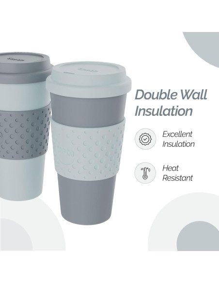 Set de 2 Tazas de Viaje Copco Acadia 0.47L Doble Pared Set de 2 Tazas de Viaje Copco Acadia 0.47L Doble Pared