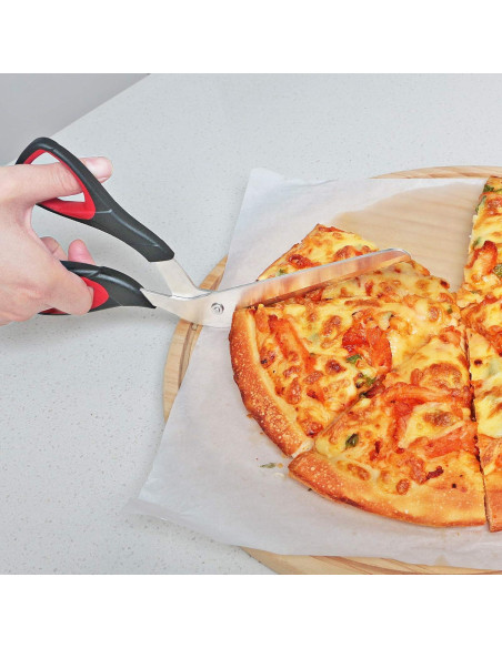 Tijeras para Pizza Asdirne 26.7 cm Mango Ergonómico Acero Inoxidable Tijeras para Pizza Asdirne 26.7 cm Mango Ergonómico Acero Inoxidable