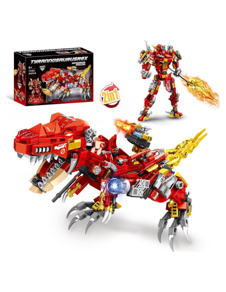 Kit de Construcción Dinosaurio T-Rex 2 en 1 STEM 504 Piezas Kit de Construcción Dinosaurio T-Rex 2 en 1 STEM 504 Piezas