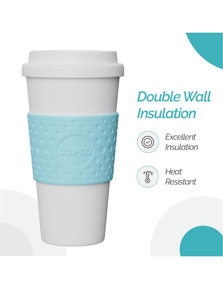 Taza de Viaje Copco Acadia 473 ml Aislada Antiderrames Azul Taza de Viaje Copco Acadia 473 ml Aislada Antiderrames Azul