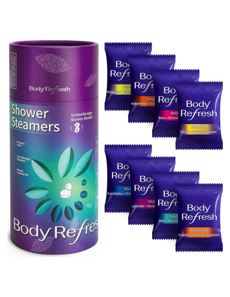 Bombas de Ducha Aromaterapia BodyRefresh - Paquete de 8 Bombas de Ducha Aromaterapia BodyRefresh - Paquete de 8