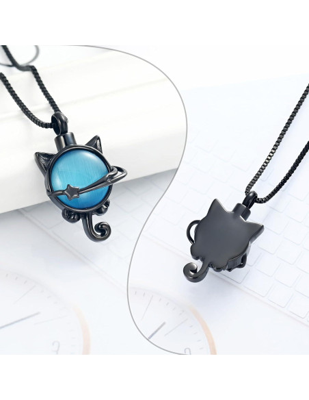 Collar de cremación XSMZB de piedra lunar para cenizas Collar de cremación XSMZB de piedra lunar para cenizas
