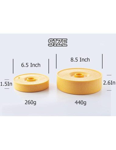 Calentador de Tortillas DOOTERNITY Amarillo 16.5 y 21.6 cm