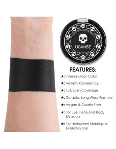 Crema Negra UCANBE para Maquillaje Facial y Corporal 50g 2