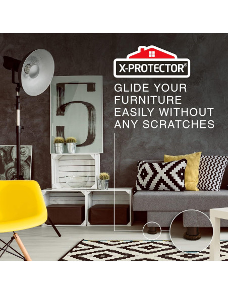 Deslizadores de Muebles X-PROTECTOR 8+8 para Alfombra y Piso Duro Deslizadores de Muebles X-PROTECTOR 8+8 para Alfombra y Piso Duro