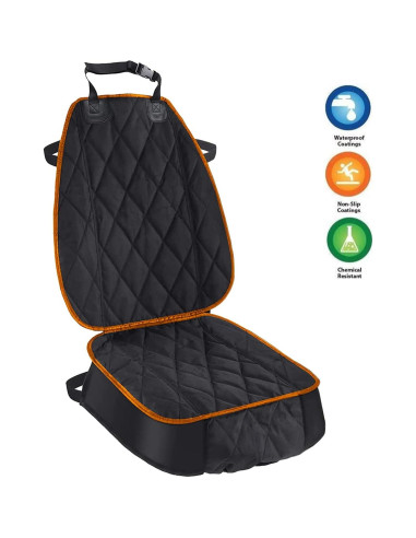 Cubierta de Asiento de Coche AsFrost Impermeable Naranja 50x45cm