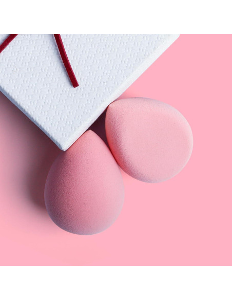 Set de Esponjas de Maquillaje BEAKEY Rosa Libre de Látex Set de Esponjas de Maquillaje BEAKEY Rosa Libre de Látex