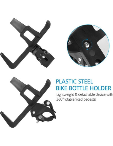 Soportes para Botellas de Agua Accmor 2 Piezas Negro Universal
