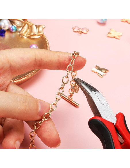 30 Cadenas de Pulsera con Cierre de Palanca Hicarer - Oro y Plata 30 Cadenas de Pulsera con Cierre de Palanca Hicarer - Oro y Plata
