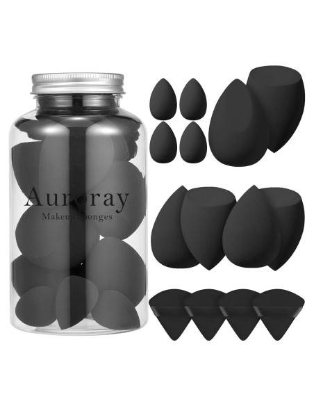 Juego de 14 Esponjas de Maquillaje Auroray - Polvo y Líquido Juego de 14 Esponjas de Maquillaje Auroray - Polvo y Líquido
