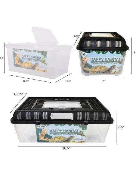 Recinto Ventilado Happy Habitat Exotic Nutrition Mediano Recinto Ventilado Happy Habitat Exotic Nutrition Mediano