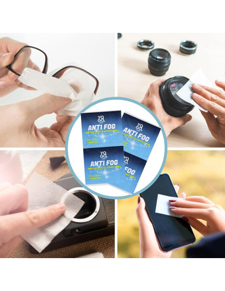 Toallitas Antivaho Yogo Vision - 200 Paquetes para Gafas