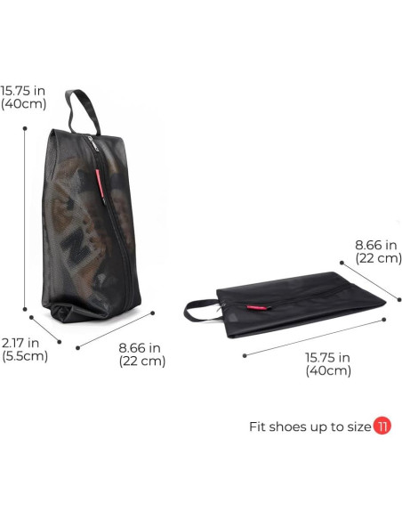 Bolsa de Zapatos Pack All Resistente al Agua 40x22x5.5 cm Bolsa de Zapatos Pack All Resistente al Agua 40x22x5.5 cm