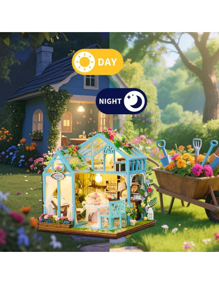Casa de Muñecas Miniatura DIY Juivin K-1082 con Luz LED Casa de Muñecas Miniatura DIY Juivin K-1082 con Luz LED