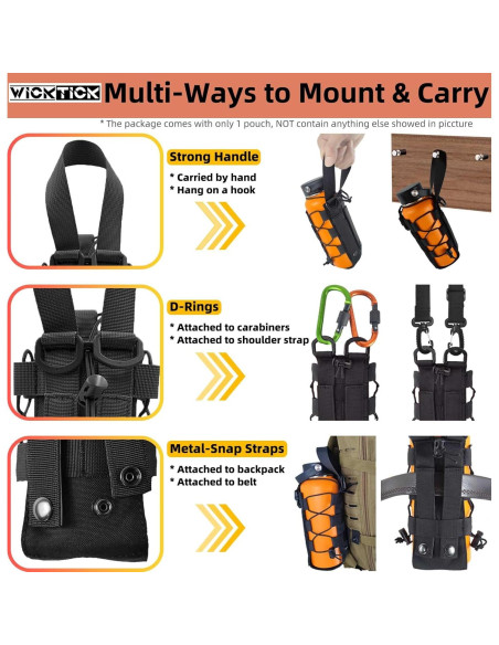 Funda Táctica para Botella de Agua WICKTICK Ajustable 500ml-1800ml Funda Táctica para Botella de Agua WICKTICK Ajustable 500ml-1800ml