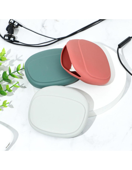 3 PCS Organizador de Auriculares Silicona COMNICO Rojo Blanco Verde 3 PCS Organizador de Auriculares Silicona COMNICO Rojo Blanco Verde