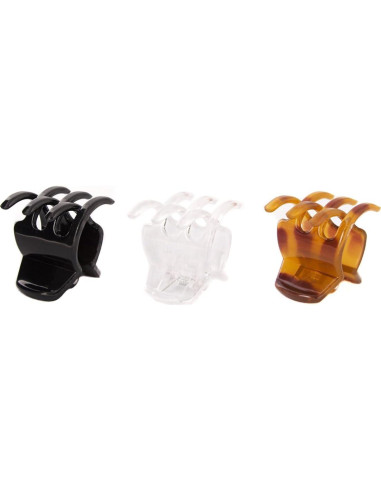 Clips de Garra Goody Classic - 6 Piezas, Medianos, Colores Variados