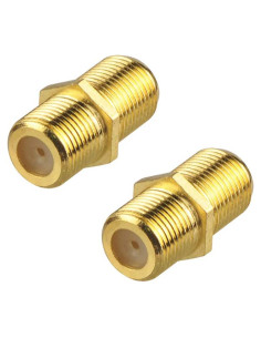 Conector Coaxial VCE F Hembra a Hembra - Paquete de 2