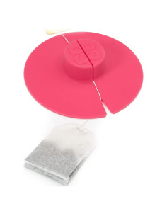 Soporte de Bolsa de Té Primula Tea Bag Buddy Silicona Rosa