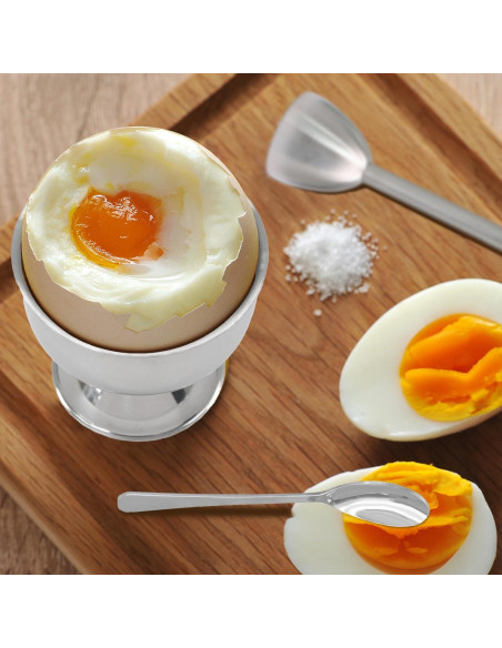 Juego de Tazas y Cortador de Huevos Acero Inoxidable Vibedor Juego de Tazas y Cortador de Huevos Acero Inoxidable Vibedor