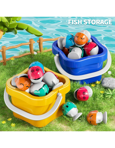 Juego de Pesca Magnético WATUDOU para Niños 3-10 Años 70 Piezas Juego de Pesca Magnético WATUDOU para Niños 3-10 Años 70 Piezas