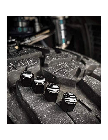 Tapas de Válvula de Neumático Tactilian 4 Pack - Aluminio Negro Mate Tapas de Válvula de Neumático Tactilian 4 Pack - Aluminio Negro Mate
