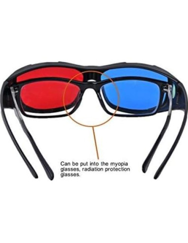 Gafas 3D BIAL Anaglifo Rojo-Azul para Películas y Juegos