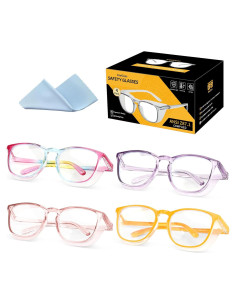 Gafas de Seguridad Antivaho KeeiZoes - Paquete de 4, UV400