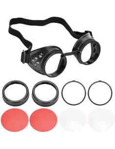 Gafas Steampunk SANGLE SOPFFY Vintage Ajustables con Lentes Intercambiables 2