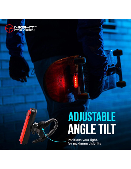 Luz Trasera para Bicicleta NP Night Provision KIT-R1 - 4 Modos LED Luz Trasera para Bicicleta NP Night Provision KIT-R1 - 4 Modos LED