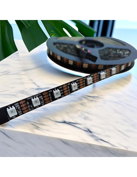 Tira LED inteligente JIAANDA 5m 300 LEDs RGB direccionables Tira LED inteligente JIAANDA 5m 300 LEDs RGB direccionables