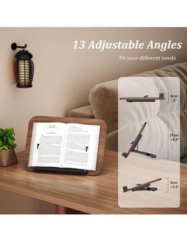 Soporte de Libro Ajustable JaoNanl Plegable para Cocina y Oficina
