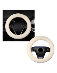 Cubierta de Volante Peluda Ziciner Beige 38 cm para Invierno