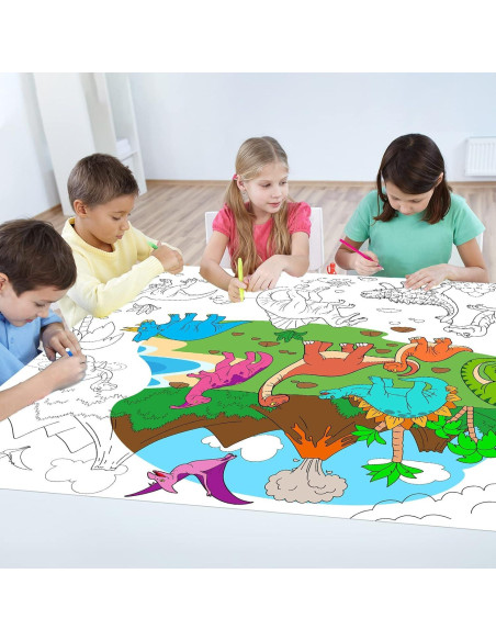 Póster Gigante para Colorear Dinosaurios Tevxj 110x80 cm Póster Gigante para Colorear Dinosaurios Tevxj 110x80 cm
