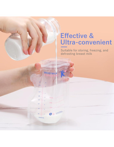 Bolsas de Almacenamiento de Leche Materna Kisdream 120 Unidades 240 ml