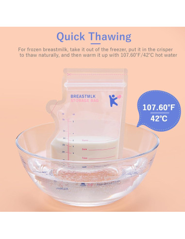 Bolsas de Almacenamiento de Leche Materna Kisdream 120 Unidades 240 ml