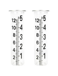 Tubo de Reemplazo para Pluviómetro HOBYLUBY 5" Vidrio 2 Pcs