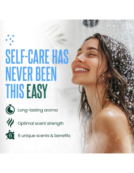 Bombas de Ducha Aromaterapia Cleverfy - 6 Tabletas Relajantes Bombas de Ducha Aromaterapia Cleverfy - 6 Tabletas Relajantes