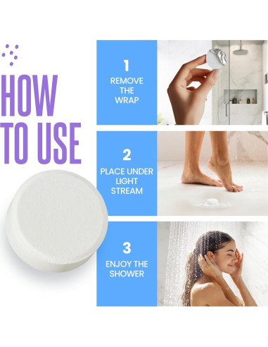 Bombas de Ducha Aromaterapia Cleverfy - 6 Tabletas Relajantes