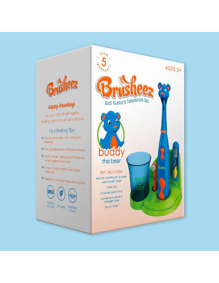 Cepillo de Dientes Eléctrico Brusheez Buddy Bear 3+ con Temporizador Cepillo de Dientes Eléctrico Brusheez Buddy Bear 3+ con Temporizador