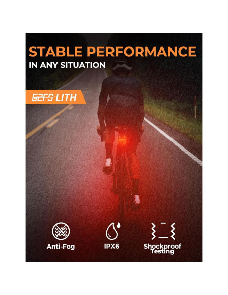 Luz Trasera Recargable G2FS LITH DR104 150 Lúmenes IPX6