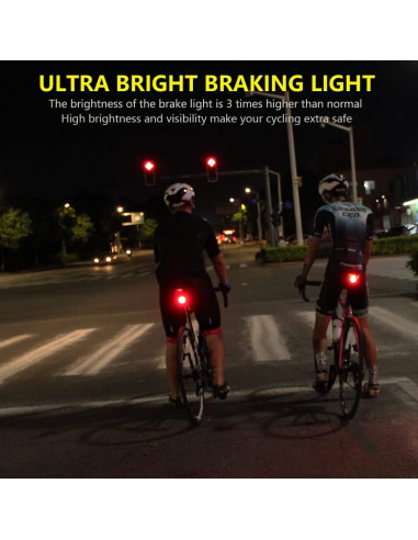 Luz Trasera Inteligente PADONOW Q4 LED Recargable IPX6