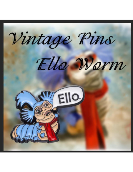 Pins de Esmalte Vintage Gusano Ello para Mochilas y Ropa Pins de Esmalte Vintage Gusano Ello para Mochilas y Ropa