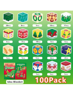 Juego de Bloques Magnéticos 100PCS Simplefine 2.03CM para Niños 3+ 2