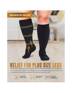 Calcetines de Compresión de Cobre Doctor's Select Talla XL - 2 Pares 2