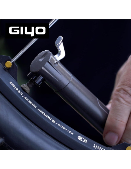 Bomba de Bicicleta GIYO GM-43LT Mini Portátil 80 PSI Bomba de Bicicleta GIYO GM-43LT Mini Portátil 80 PSI