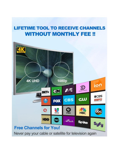 Antena de TV Interior Vansky VS-TX01 Amplificada 1080p 5m