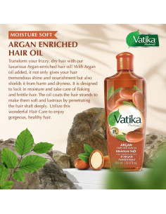 Aceite Capilar Dabur Vatika Argán 200ml - Hidratante Natural 2