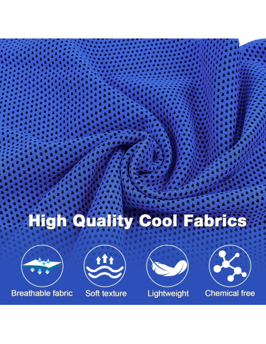 Toallas Enfriadoras MENOLY 30 Paquetes Microfibra Azul Oscuro