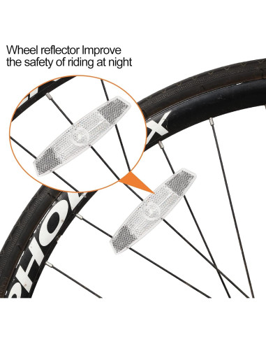 Kit de 6 Reflectores de Seguridad para Bicicleta Maitys